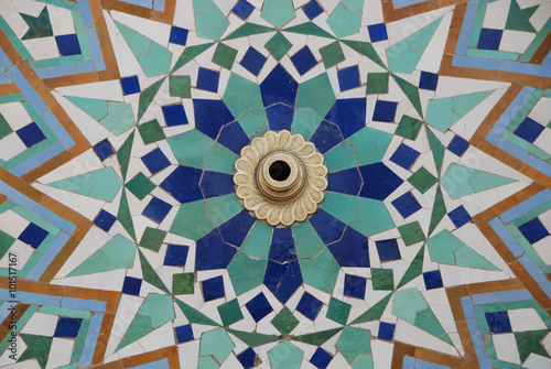 Marokko -  marokkanisches Ornament in Casablanca