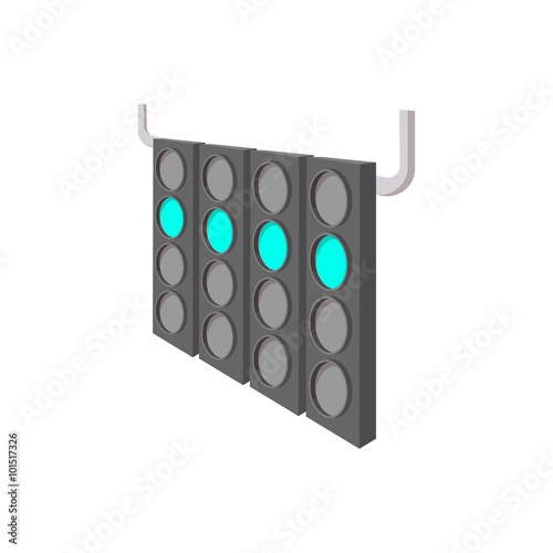 Sport traffic light cartoon icon