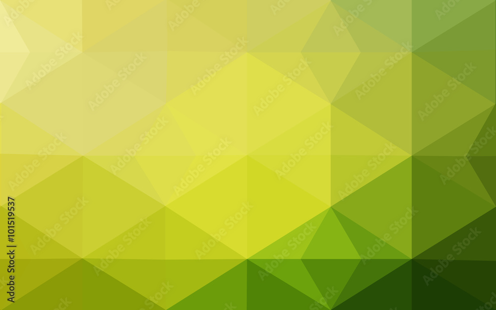 Obraz premium Multicolor green, yellow, orange polygonal design pattern, which consist of triangles and gradient in origami style.