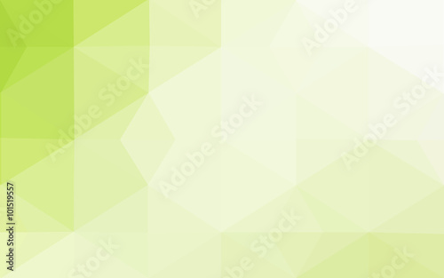 Multicolor green  yellow  orange polygonal design pattern  which consist of triangles and gradient in origami style.