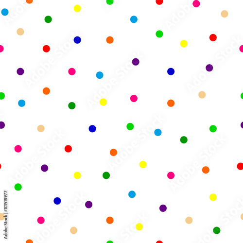 seamless background of multicolored confetti round