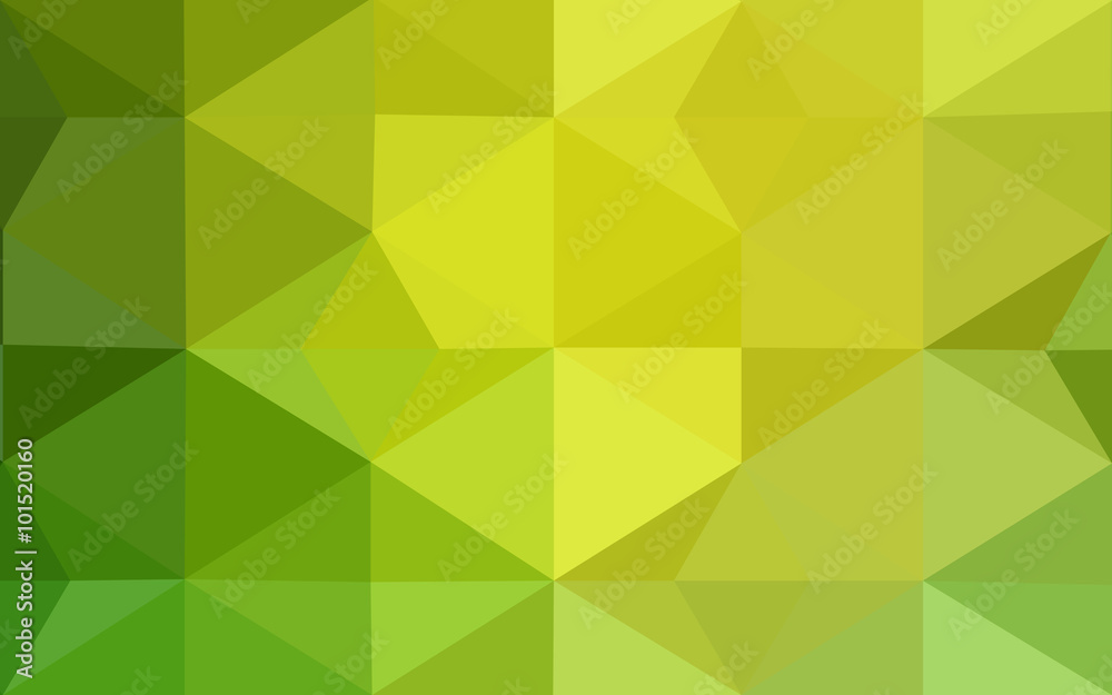 Obraz premium Multicolor green, yellow, orange polygonal design pattern, which consist of triangles and gradient in origami style.
