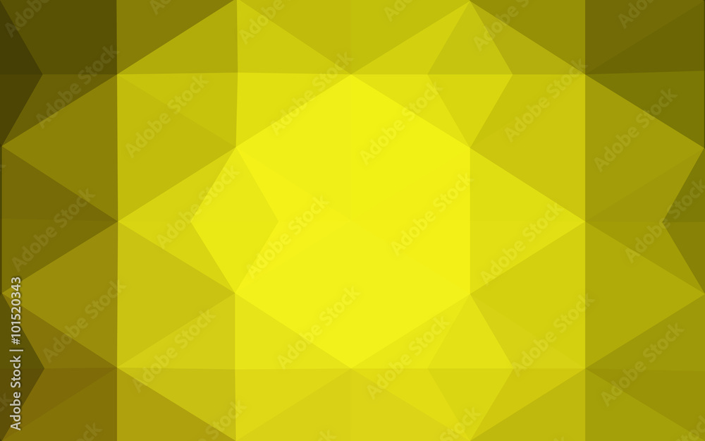 Fototapeta premium Multicolor green, yellow, orange polygonal design pattern, which consist of triangles and gradient in origami style.