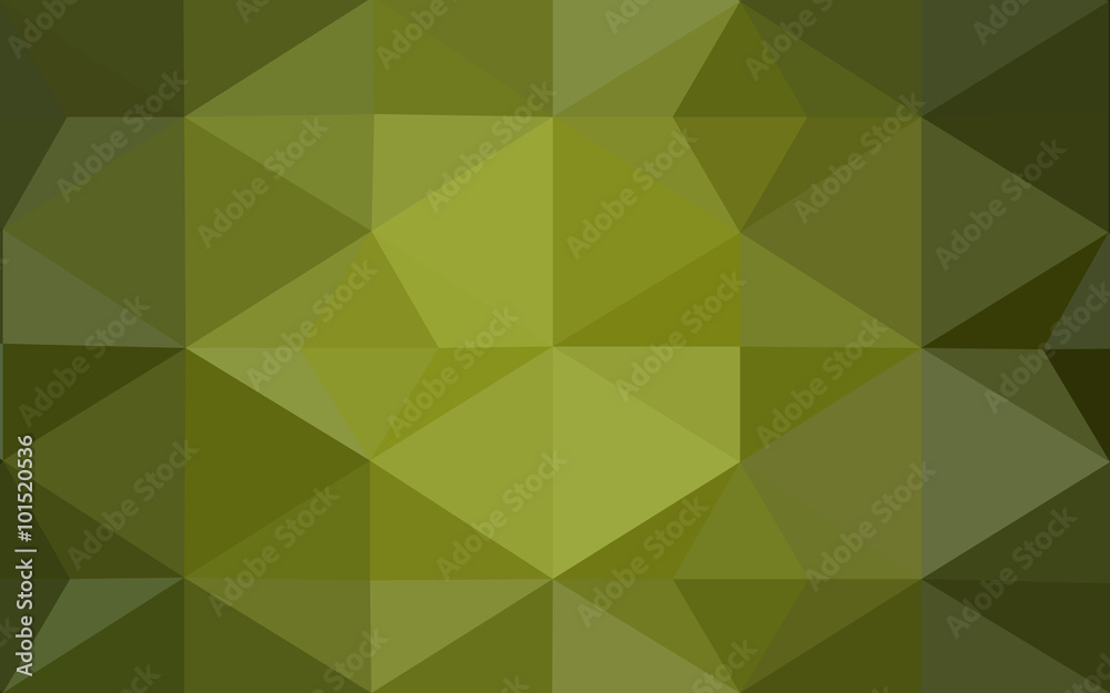 Fototapeta premium Multicolor green, yellow, orange polygonal design pattern, which consist of triangles and gradient in origami style.
