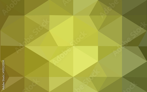 Multicolor green  yellow  orange polygonal design pattern  which consist of triangles and gradient in origami style.