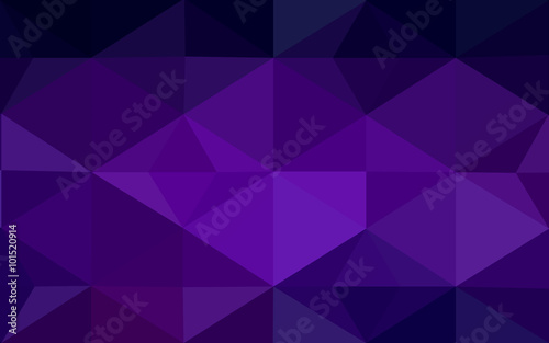 Dark purple polygonal design pattern  which consist of triangles and gradient in origami style.