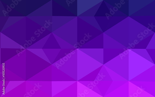 Dark purple polygonal design pattern, which consist of triangles and gradient in origami style.