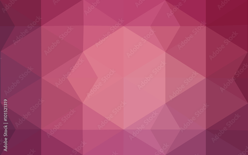 Obraz premium Pink polygonal design pattern, which consist of triangles and gradient in origami style.