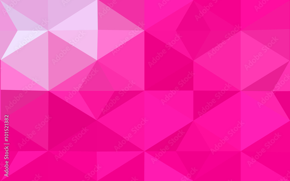 Obraz premium Pink polygonal design pattern, which consist of triangles and gradient in origami style.