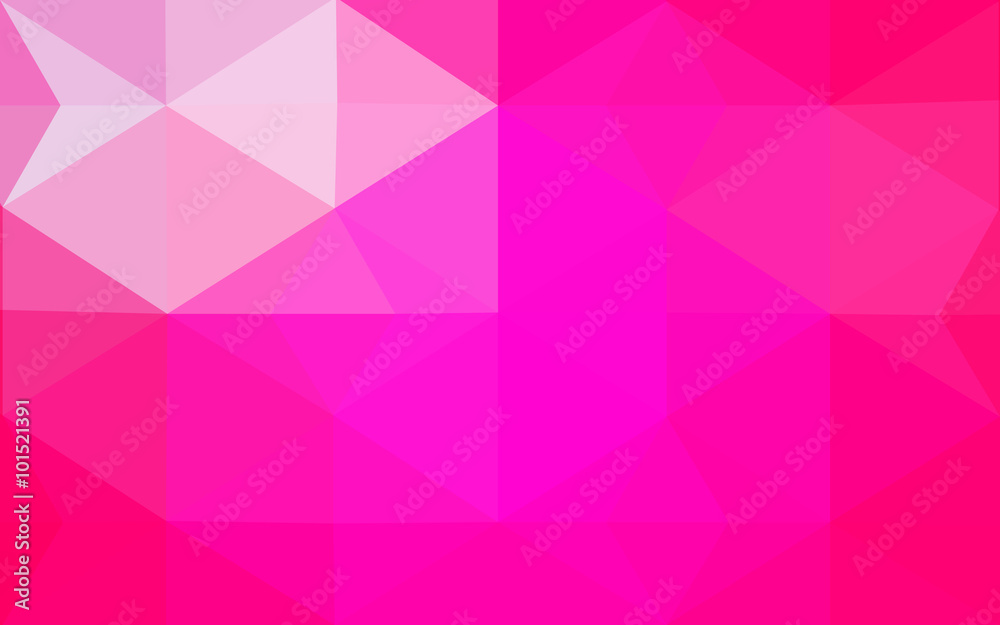Obraz premium Pink polygonal design pattern, which consist of triangles and gradient in origami style.