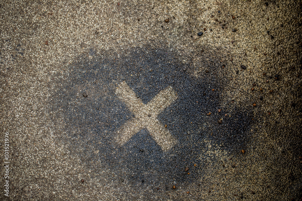 Fotografie Streetart: Kreuz