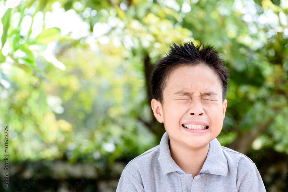 Boy crying and tears Boy crying and tears