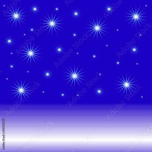 bright glowing stars on a purple © 1542637876
