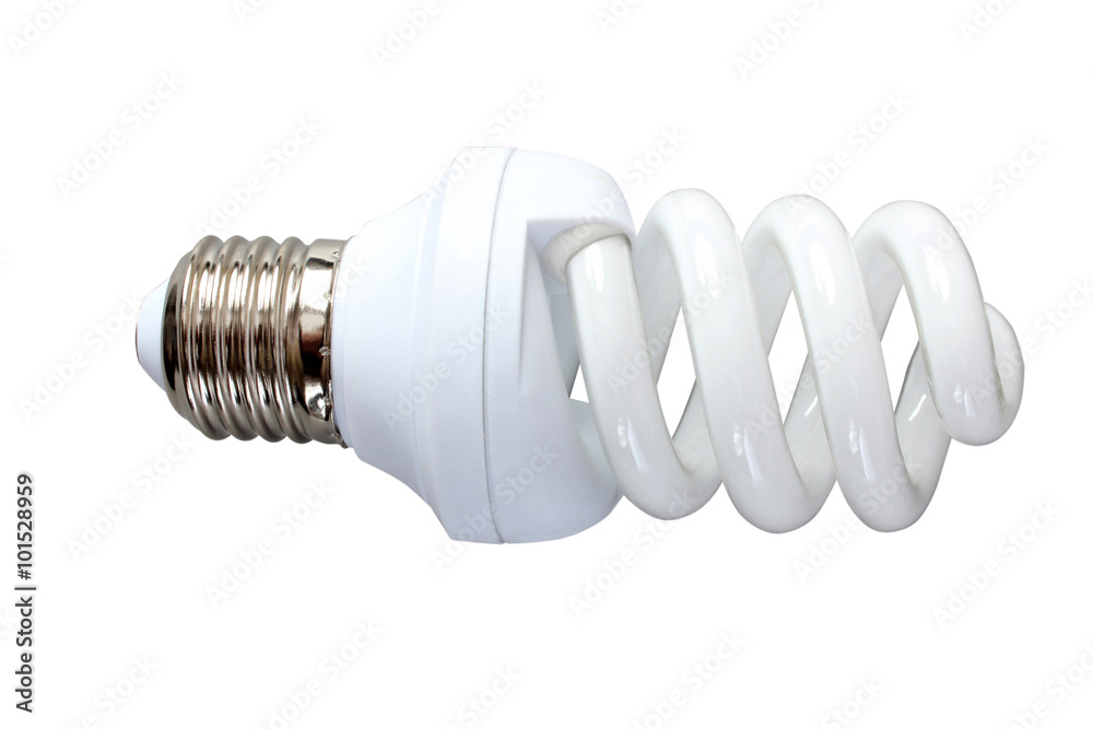 Energy saving lamp on a white background Energy saving lamp on a white background