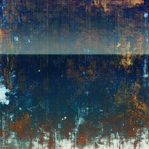 Old abstract grunge background, aged retro texture. With different color patterns: yellow (beige); brown; blue; white; cyan