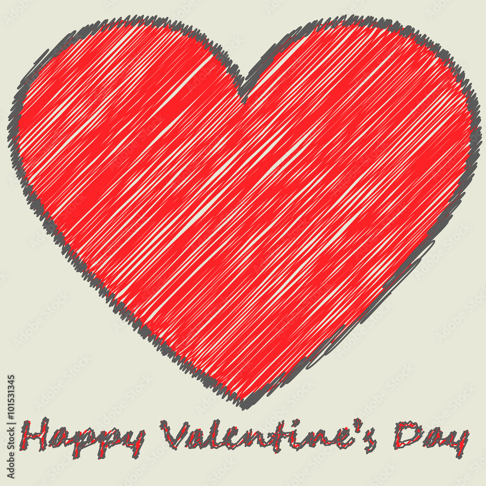 Card with big heart Card with big heart