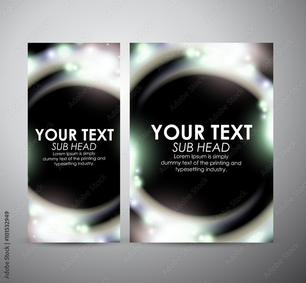 Fototapeta premium Abstract colorful digital flare frame. Graphic resources design template. Vector illustration