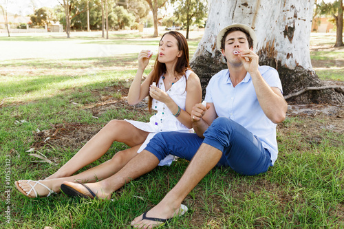 Couple in the park