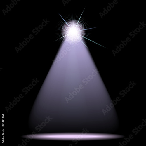 spotlight on scene.Vector i...