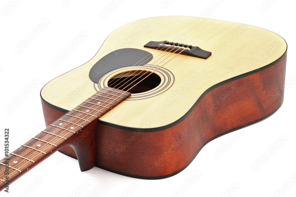 Obraz premium Guitar isolated on white