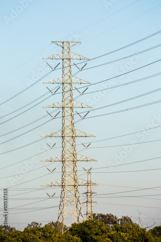 high voltage electric post