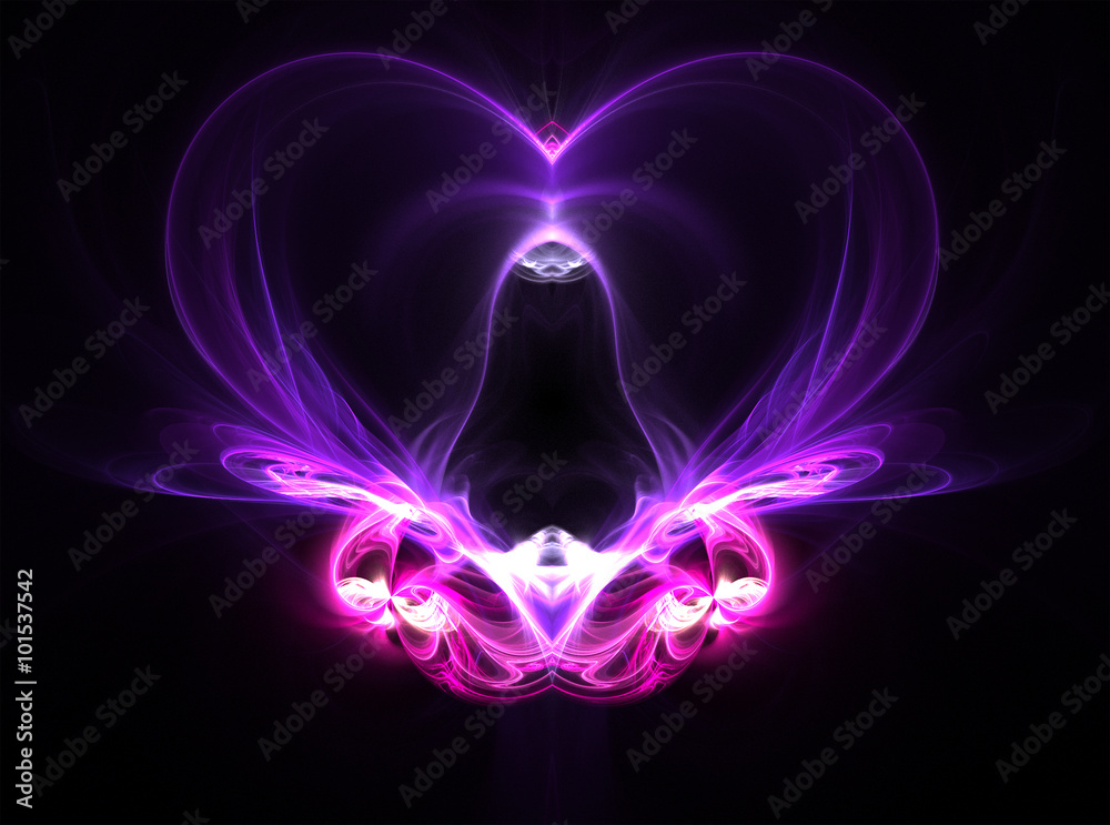 are some abstract hearts on a dark background are some abstract hearts on a dark background