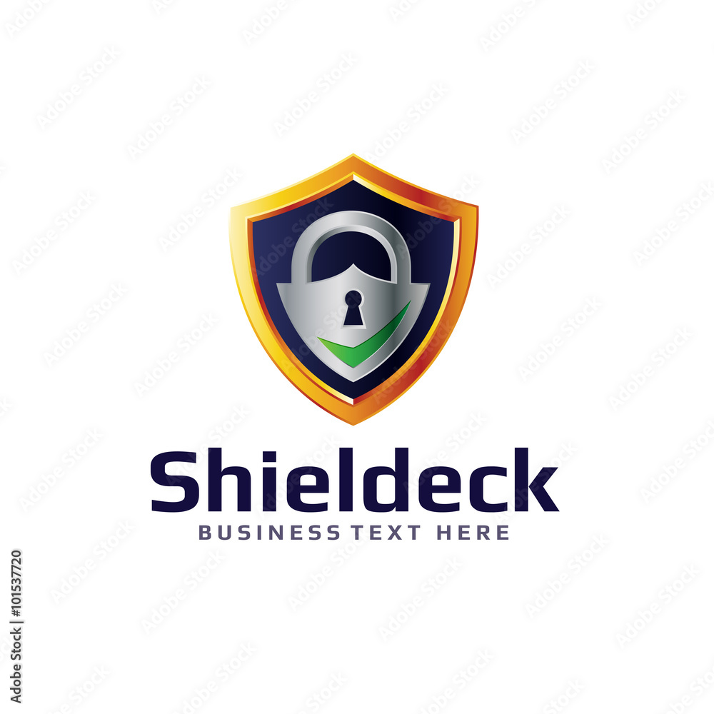 Security Shield Lock Check Logo Security Shield Lock Check Logo