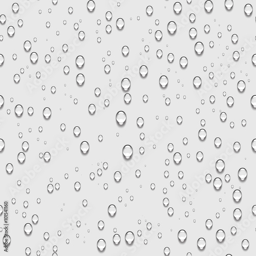 Water drops realistic seamless background.