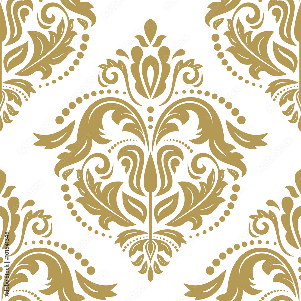 Oriental vector classic pattern. Seamless abstract background