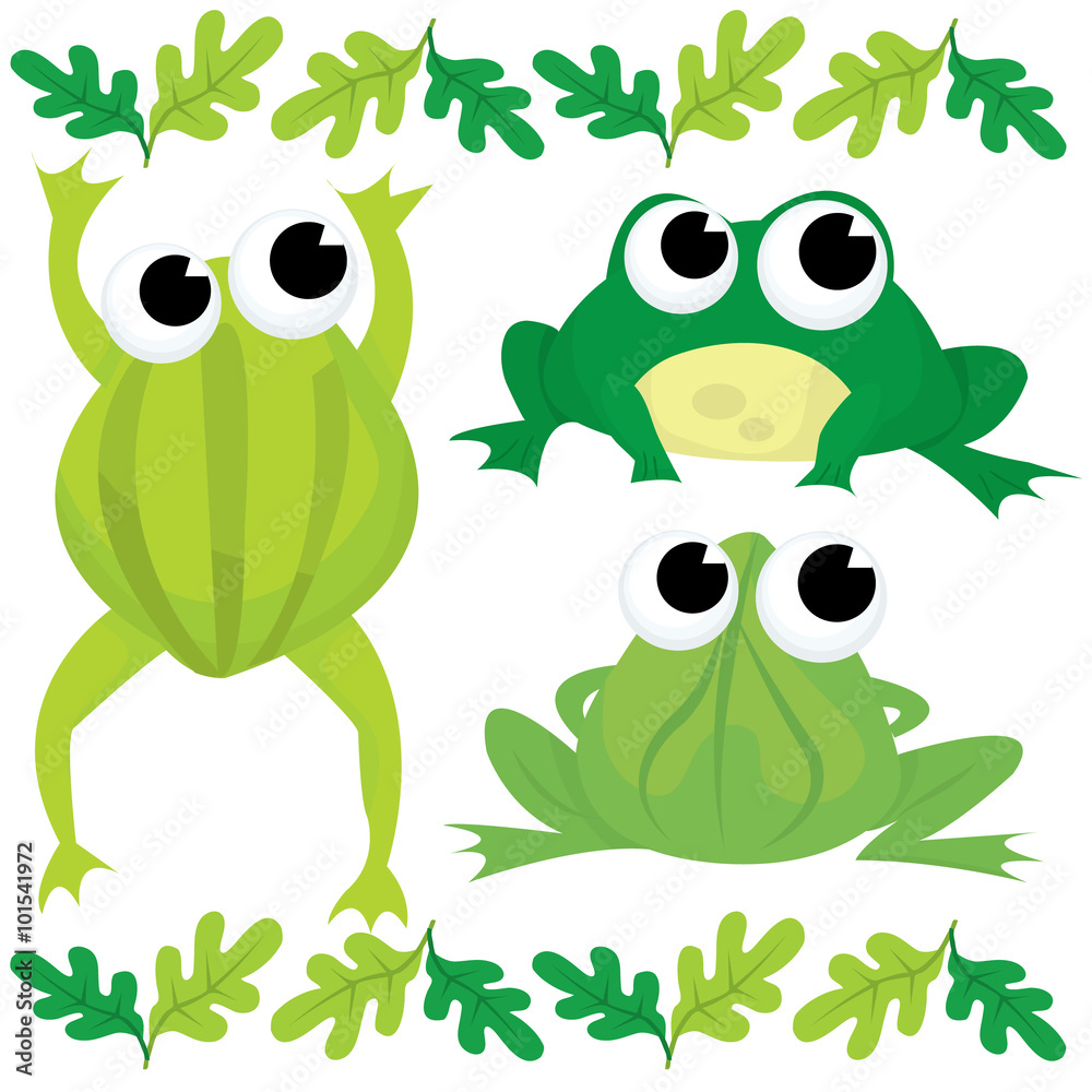 Obraz premium Green As Frogs