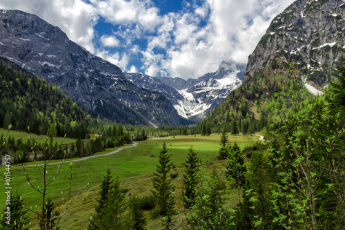 Beautiful Mountain Landscape in Spring, Alps, Austria © anitasstudio