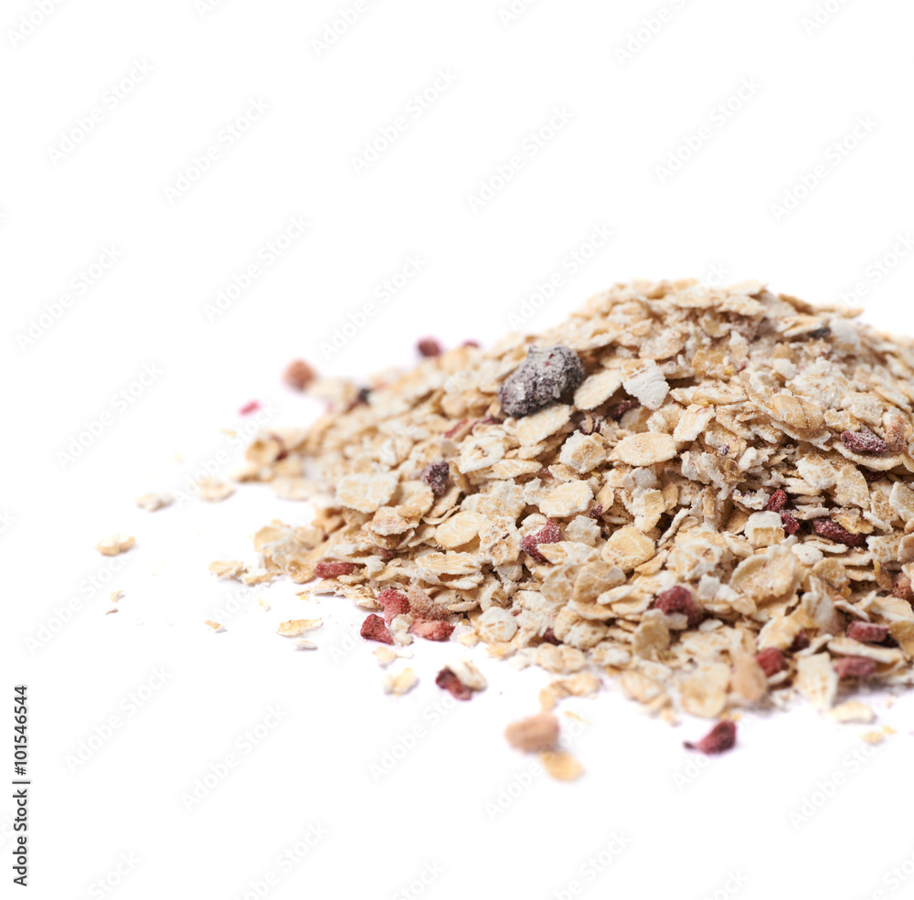 Pile of oatmeal groats isolated Pile of oatmeal groats isolated