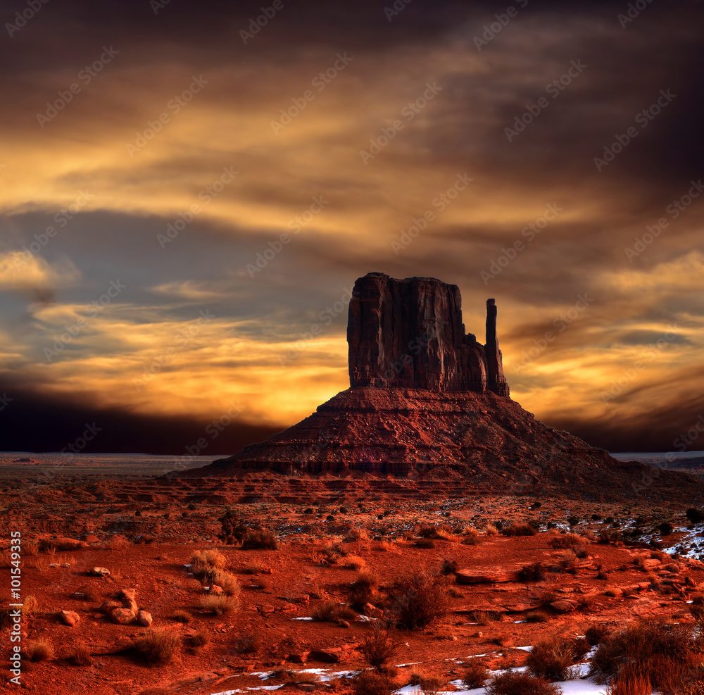 Sunset Skies Monument Valley