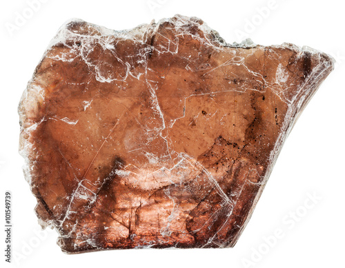brown muscovite (common mica) mineral stone photo