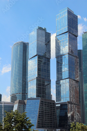 Moscow City business center  Russia 