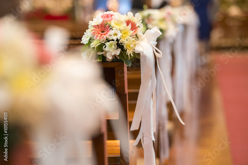 Christian wedding flower and decoration