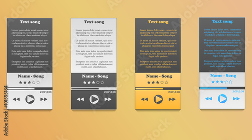four media player for  smartphones, PC or tablets