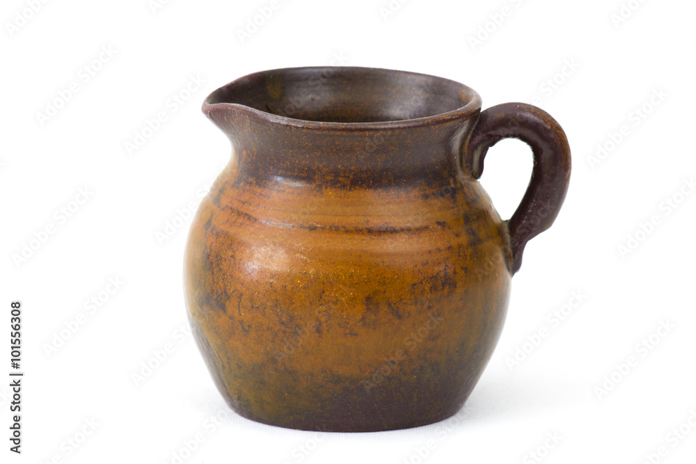 Clay pot, old ceramic vase