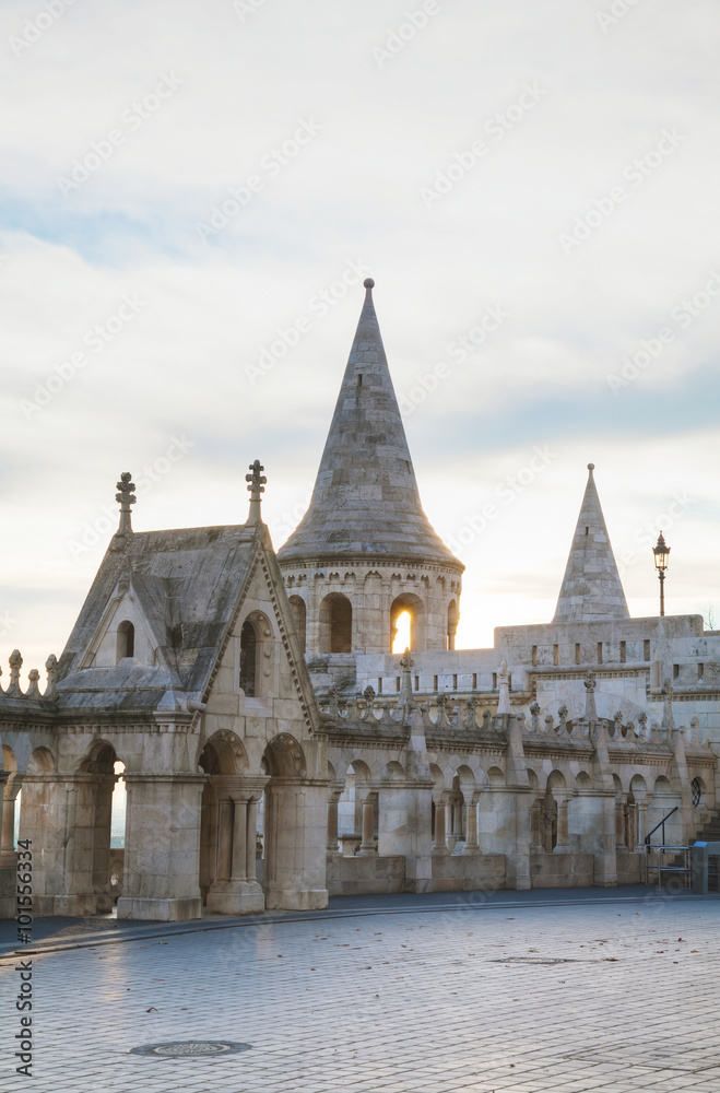 Fisherman bastion in Budapest, Hungary