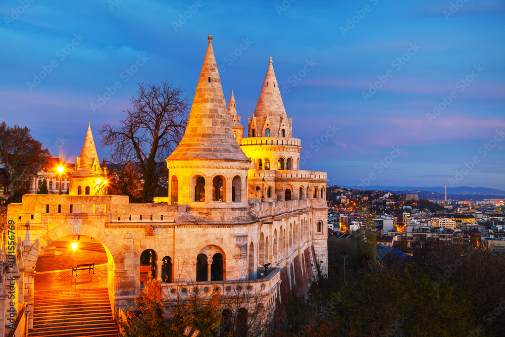 Fisherman bastion in Budapest, Hungary