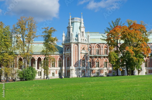 MOSCOW, RUSSIA - SEPTEMBER 19, 2015: The Park of Tsaritsino Palace
