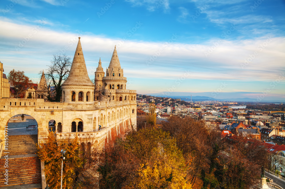 Fisherman bastion in Budapest, Hungary
