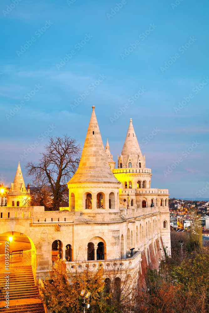 Fisherman bastion in Budapest, Hungary