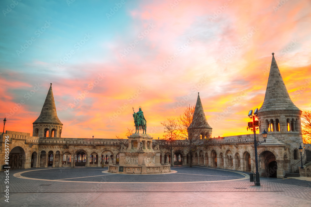 Fisherman bastion in Budapest, Hungary