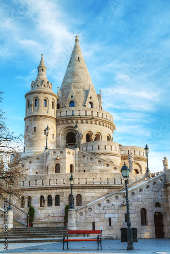 Obraz na płótnie Fisherman bastion in Budapest, Hungary w salonie