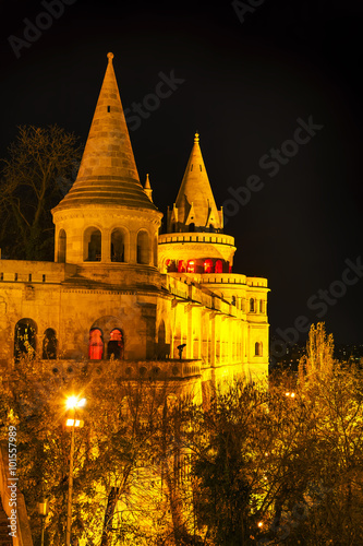 Obraz na płótnie Fisherman bastion in Budapest, Hungary w salonie