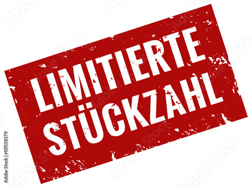 Limitierte Stückzahl Stempel rot grunge