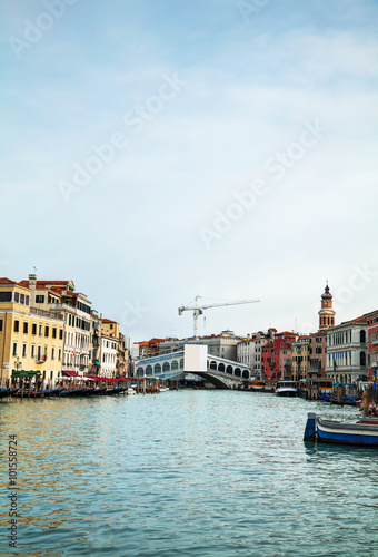 Rialto bridge (Ponte di Rialto) in Venice © andreykr
