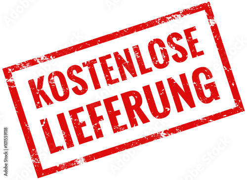 Kostenlose Lieferung Stempel rot grunge