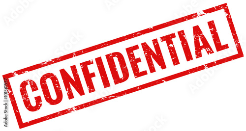 Confidential Stamp red grunge 